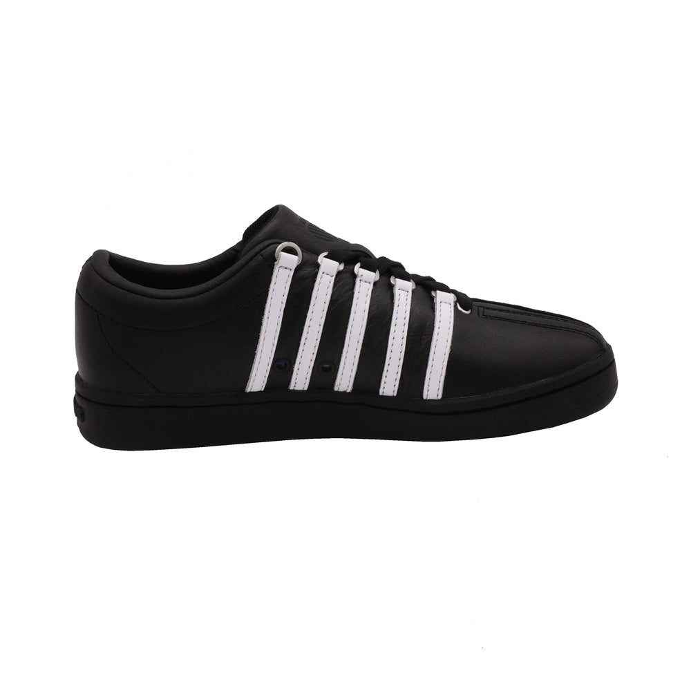 靴 K-SWISS CLASSIC 88 BLACK K-Swiss Classic Vintage GS Tennis Shoe, Black/Black, 3.5 M
